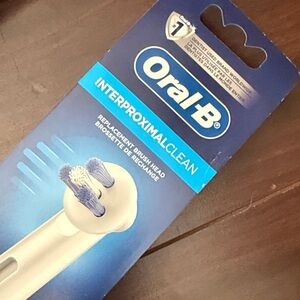 Oral-B Interproximal Clean Replacement Brush Head - Blue
